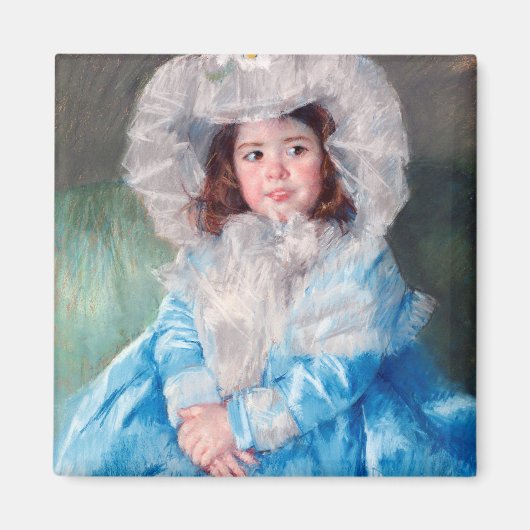 Margot in het blauw, Mary Cassatt Magneet (Voorkant)
