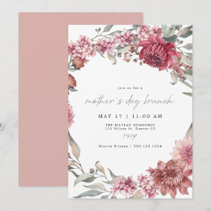 MARGOT Romantic Dusty Roos Blush Moederdag Kaart