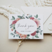 MARGOT Rustic Dusty Roos Blush Floral Bohemian Bedankkaart