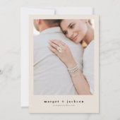 MARGOT Rustic Dusty Roos Blush Floral Wedding Kaart (Achterkant)