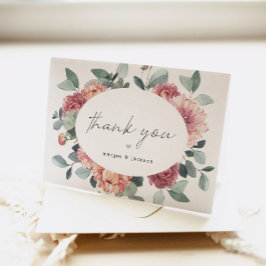 MARGOT Stof Roos Blozen Bloem Boheemse Tuin Tha Bedankkaart