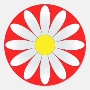 Margriet op Rode Klassieke Ronde Sticker