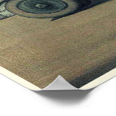 MARGRITTE HORSE RACING CAR Fine Art Poster (Hoek)