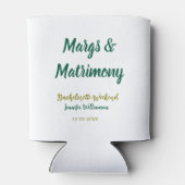 Margs and matrimony add name date bachelorette par blikjeskoeler (Achterkant)