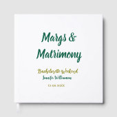 Margs and matrimony add name date bachelorette par gastenboek (Voorkant)