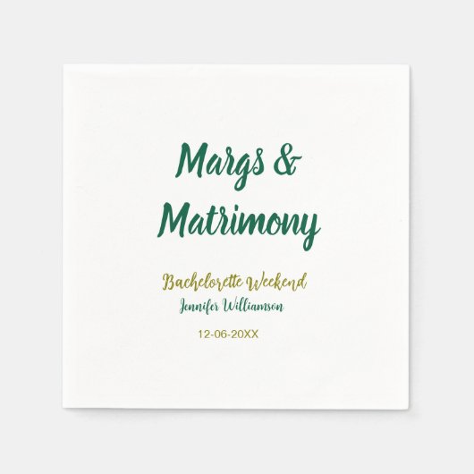 Margs and matrimony add name date bachelorette par servet (Voorkant)
