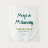 Margs and matrimony add name date bachelorette par wandkleed (Voorkant)