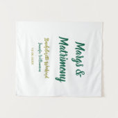 Margs and matrimony add name date bachelorette par wandkleed (Voorkant (horizontaal))