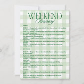 Margs en het huwelijk Bachelorette reisschema Kaart (Achterkant)