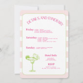 Margs en het huwelijk Bachelorette uitnodiging (Achterkant)