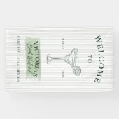 Margs en het huwelijk Bachelorette uitnodiging Spandoek (Horizontaal)