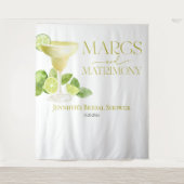 Margs en het huwelijk | Vrijgezellenfeest achtergr Wandkleed (Voorkant)