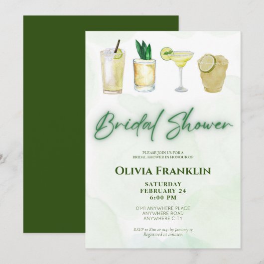 Margs en het vrijgezellenfeest van de huwelijkszom kaart (Voorkant / Achterkant)