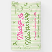 Margs en Huwelijk Afscheid van de Vrijheid Welkom Spandoek (Verticaal)