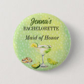 Margs en Huwelijk Bachelorette Feest Ronde Button 5,7 Cm (Voorkant)
