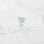 Margs en Huwelijk  Bachelorette-feestje  Waterfles Etiket (Enkel label)