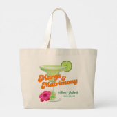 Margs en Huwelijk Bachelorette feestweekend Grote Tote Bag (Achterkant)
