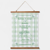 Margs en Huwelijk Bachelorette Hangend Wandkleed (Voorkant)