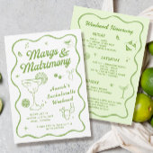 Margs en Huwelijk Bachelorette Kaart