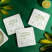 Margs en Huwelijk Bachelorette Kartonnen Onderzetters