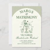 Margs en Huwelijk Bachelorette Party Route Kaart (Voorkant)