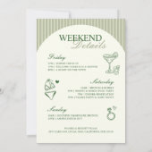 Margs en Huwelijk Bachelorette Party Route Kaart (Achterkant)