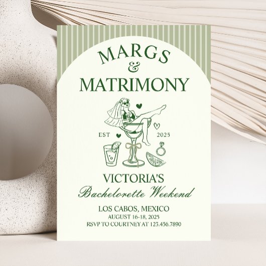 Margs en Huwelijk Bachelorette Party Route Kaart