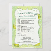 Margs en Huwelijk Bachelorette Party Route Kaart (Achterkant)