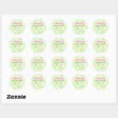 Margs en Huwelijk Bachelorette Ronde Sticker (Vel)