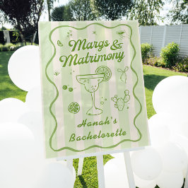 Margs en Huwelijk Bachelorette Welkom Acryl Bord