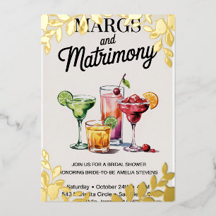 Margs en huwelijk bruids douche uitnodiging   Wat
