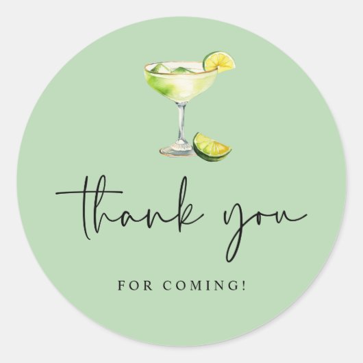 Margs en Huwelijk Bruidsfeest Bedankt Ronde Sticker (Voorkant)