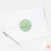 Margs en Huwelijk Bruidsfeest Bedankt Ronde Sticker (Envelop)