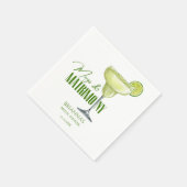 Margs en huwelijk bruidsfeest monogram servet (Hoek)