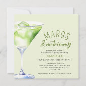 Margs en Huwelijk Cocktail Bachelorette Party Kaart (Voorkant)