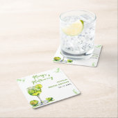 Margs en Huwelijk Cocktail Bruidsfeest Kartonnen Onderzetters (Insitu)