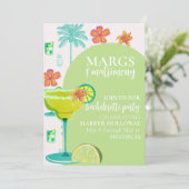 Margs en Huwelijk Green Fiesta Bachelorette Kaart (Staand voorkant)