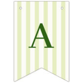 Margs en Huwelijk Groen Gestreepte Vlaggetjes (Tweede vlag)