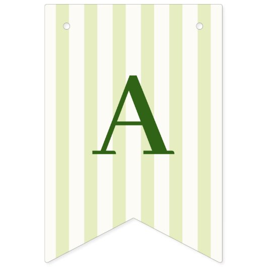 Margs en Huwelijk Groen Gestreepte Vlaggetjes (Tweede vlag)