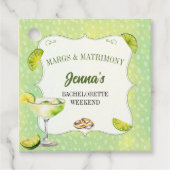 Margs en Huwelijk Juffrouwenfeest Bedankjes Labels (Voorkant)