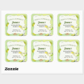 Margs en Huwelijk Juffrouwenfeestje Vierkante Sticker (Vel)