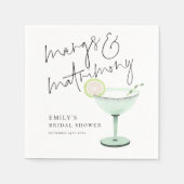 Margs en Huwelijk Margarita Bruidsfeest Servet (Voorkant)