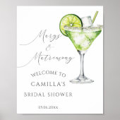 Margs en huwelijk Margarita Douche welkom Poster (Voorkant)