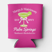 Margs en Huwelijk Margaritas Bachelorette Party Blikjeskoeler (Voorkant)