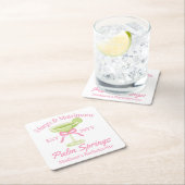 Margs en Huwelijk Margaritas Bachelorette Party Kartonnen Onderzetters (Insitu)