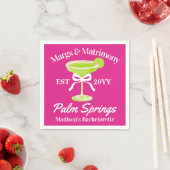 Margs en Huwelijk Margaritas Bachelorette Party Servet (Insitu)