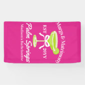 Margs en Huwelijk Margaritas Bachelorette Party Spandoek (Horizontaal)