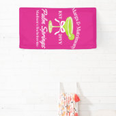 Margs en Huwelijk Margaritas Bachelorette Party Spandoek (Insitu)