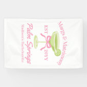 Margs en Huwelijk Margaritas Bachelorette Party Spandoek (Horizontaal)