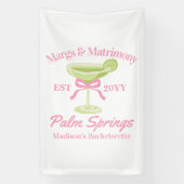 Margs en Huwelijk Margaritas Bachelorette Party Spandoek (Verticaal)